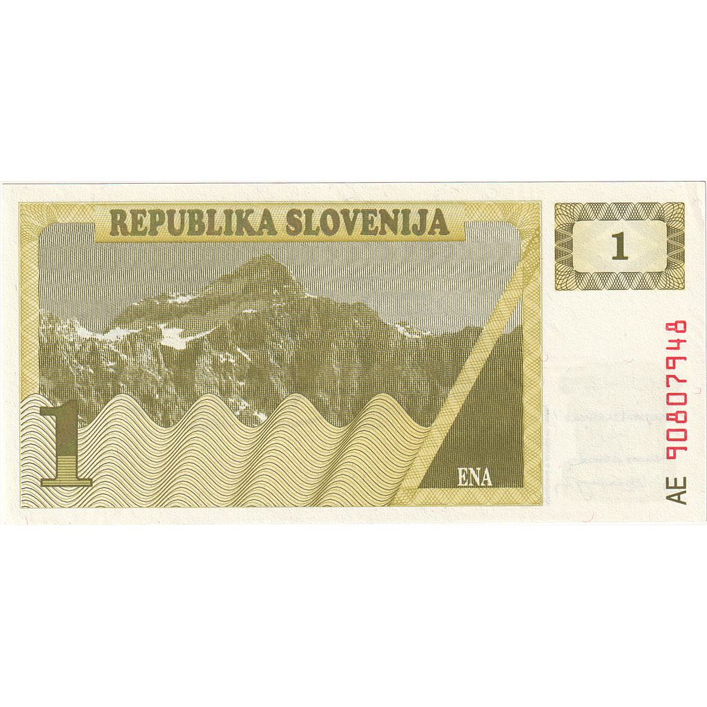 Banknot, 
  
  Słowenia, 
  
  1 (Tolar)