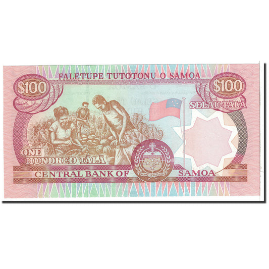 Banknot, 
  
  Samoa Zachodnie, 
  
  100 Tali