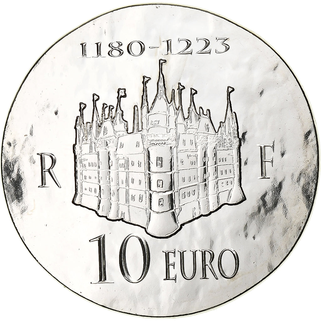 Francja, 
  
  10 euro, 
  
  Filip II. August