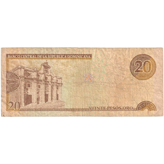 Dominikana, 
  
  20 peso Oro, 
  
  2000