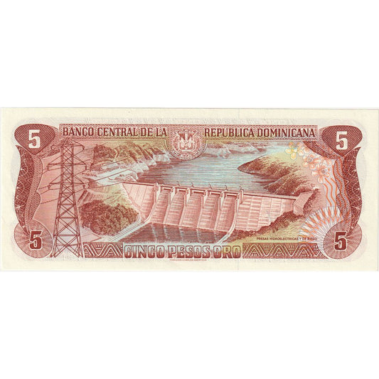 Dominikana, 
  
  5 peso Oro, 
  
  1996