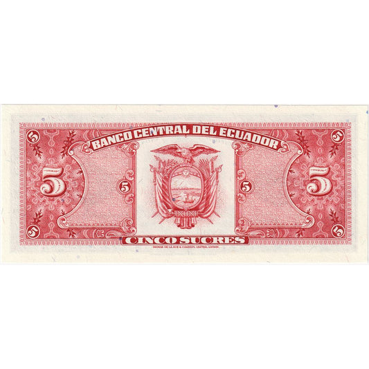 Ekwador, 
  
  5 Sucre, 
  
  1988-11-22
