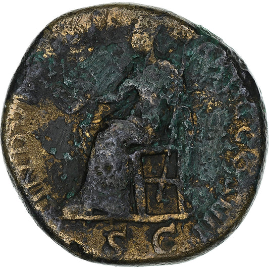 Antonin Pius, 
  
  Sestercjusz, 
  
  152-153