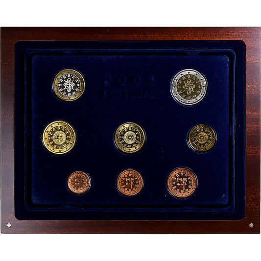 Portugalia, 
  
  Setze 1 ct. - 2 euro, 
  
  Nachweisen