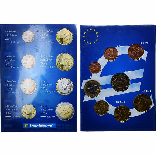Finlandia, 
  
  Setze 1 ct. - 2 euro, 
  
  2002