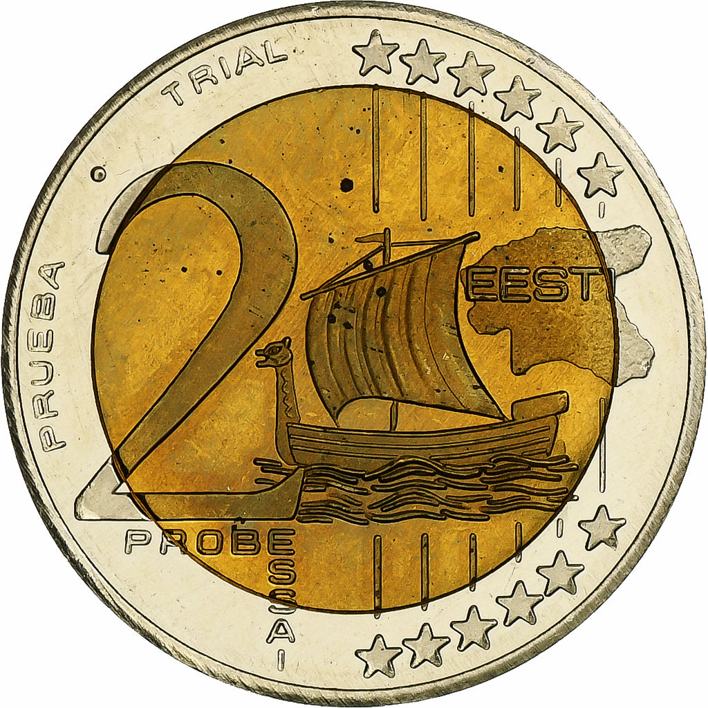 Estland, 
  
  2 euro, 
  
  Fantasie-Euro-Muster