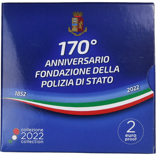 włoski, 
  
  2 euro, 
  
  Staatspolizei