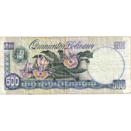 Wenezuela, 
  
  500 boliwarów, 
  
  31.05.1990