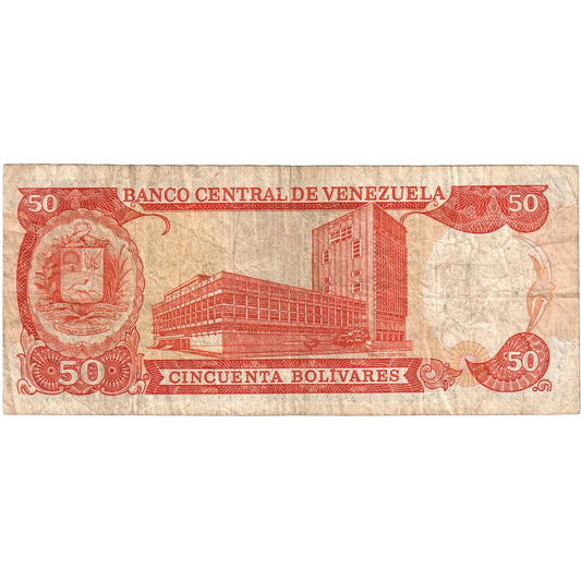 Wenezuela, 
  
  50 boliwarów, 
  
  31.05.1990