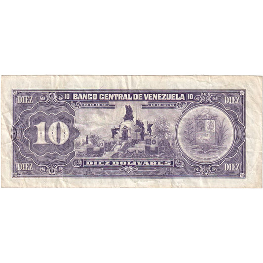 Wenezuela, 
  
  10 boliwarów, 
  
  31.05.1990