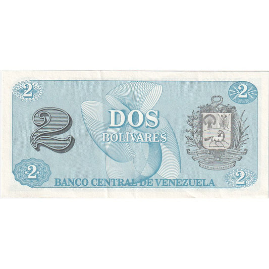 Wenezuela, 
  
  2 boliwary, 
  
  1989-10-05