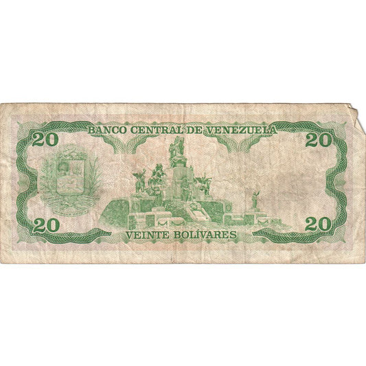 Wenezuela, 
  
  20 boliwarów, 
  
  1989-09-07