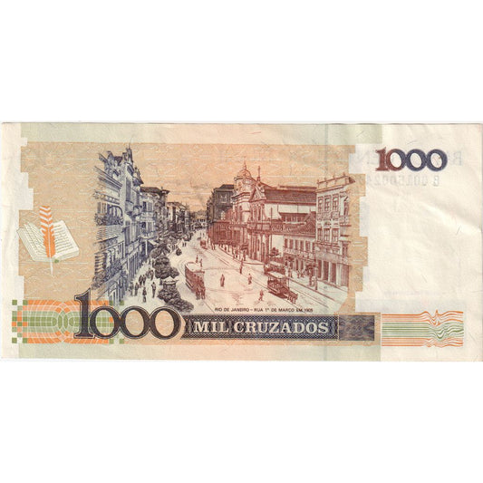 Brazylia, 
  
  1 Cruzado Novo na 1000 Cruzados, 
  
  UA(55-58)