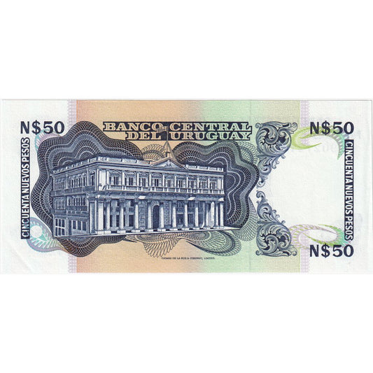 Urugwaj, 
  
  50 nowych peso, 
  
  UNC(65-70)