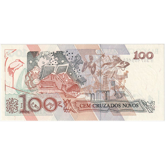 Brazylia, 
  
  100 Cruzados Novos, 
  
  UNC(65-70)