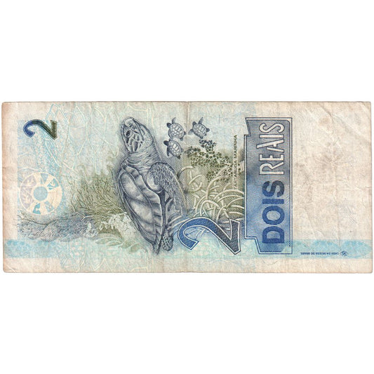 Brazylia, 
  
  2 reale, 
  
  Bez daty (2001)