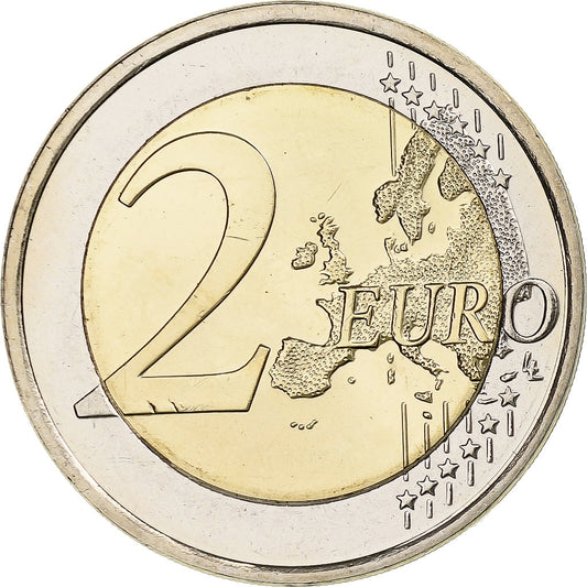 Finlandia, 
  
  2 euro, 
  
  30 Jahre vor dem Drapeau de l'UE