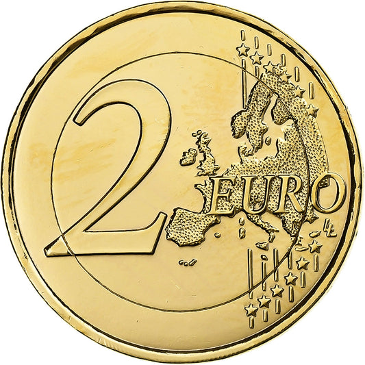 Francja, 
  
  2 euro, 
  
  Fantasieprägung .Dorée