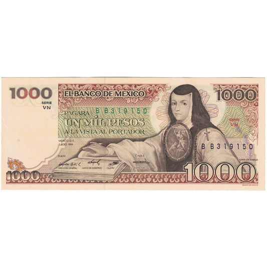 Banknot, 
  
  Meksyk, 
  
  1000 peso