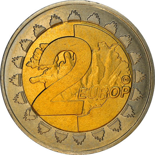 Wyspa, 
  
  Fantasie-Euro-Muster, 
  
  2 euro
