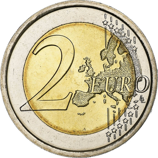 włoski, 
  
  2 euro, 
  
  30 Jahre alternatyw. Drapeau Europeen
