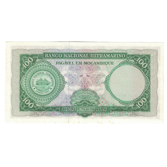 Banknot, 
  
  Mozambik, 
  
  100 escudo