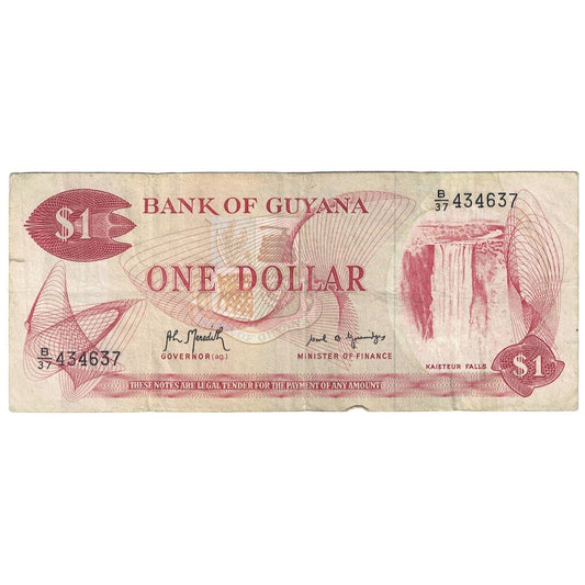 Banknot, 
  
  Gujana, 
  
  1 dolar