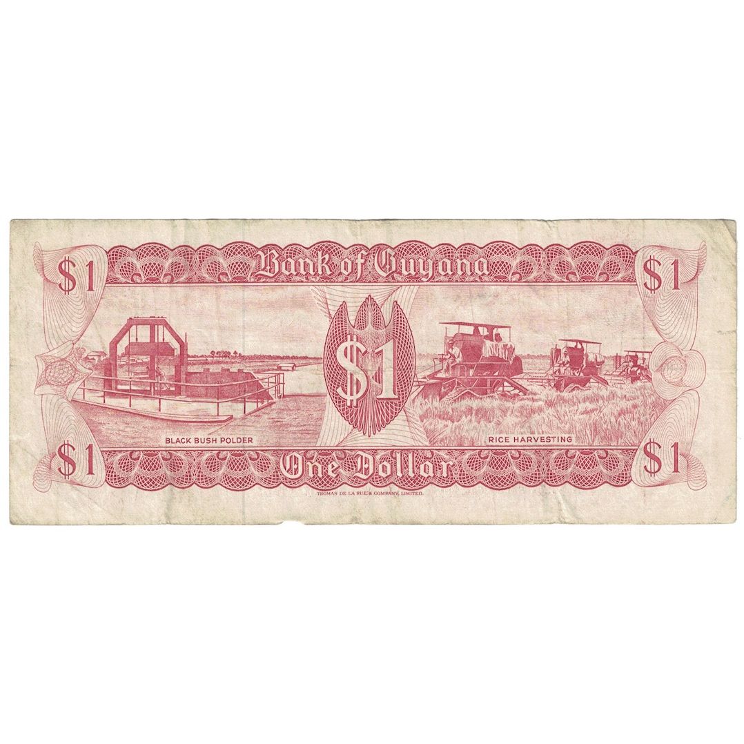 Banknot, 
  
  Gujana, 
  
  1 dolar