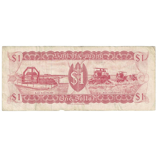 Banknot, 
  
  Gujana, 
  
  1 dolar