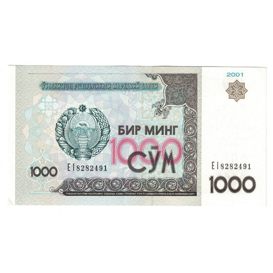 Banknot, 
  
  Uzbekistan, 
  
  Suma 1000