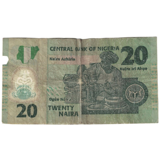 Banknot, 
  
  Nigeria, 
  
  20 Naira