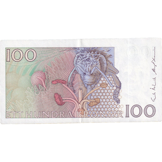 Banknot, 
  
  Szwecja, 
  
  100 koron
