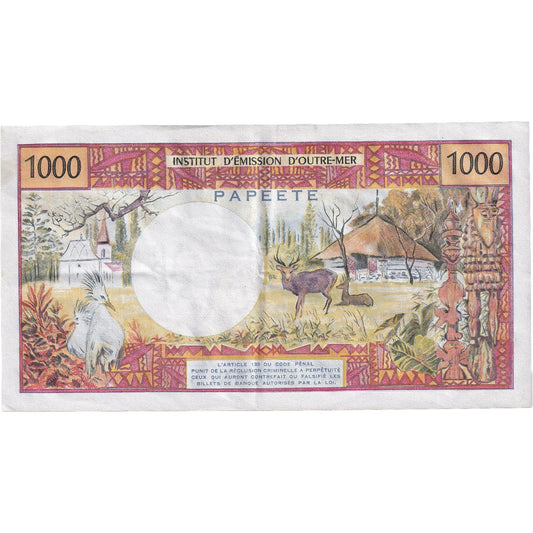 Banknot, 
  
  Tahiti, 
  
  1000 franków