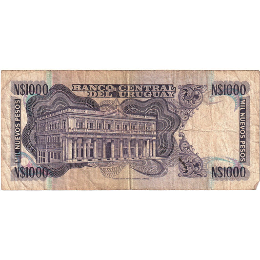 Banknot, 
  
  Urugwaj, 
  
  1000 Nuevos Peso