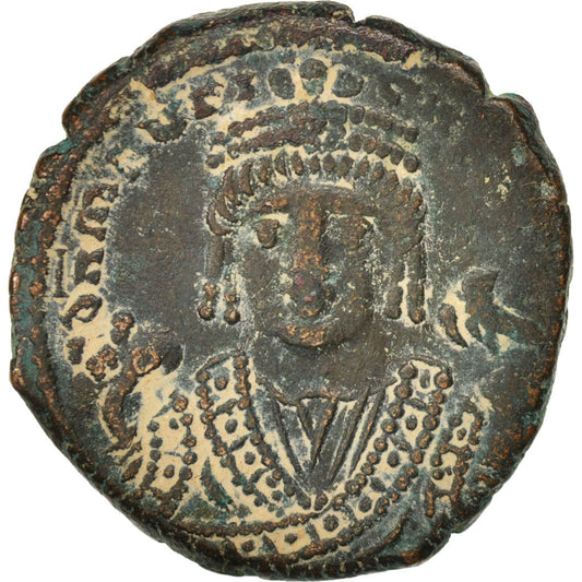 Moneta, 
  
  Maurycy Tyberiusz, 
  
  Follis