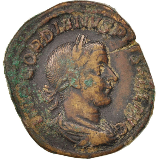 Moneta, 
  
  Gordian III, 
  
  Sestercjusz
