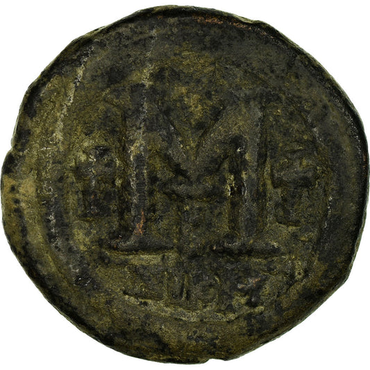 Moneta, 
  
  Justynian I, 
  
  Follis