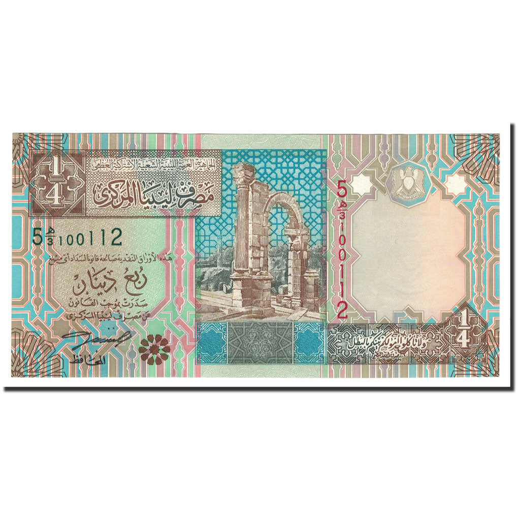 Banknot, 
  
  Libia, 
  
  1/4 dinara