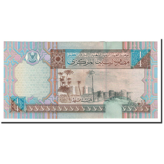Banknot, 
  
  Libia, 
  
  1/4 dinara