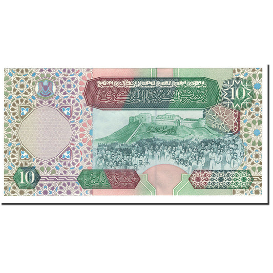Banknot, 
  
  Libia, 
  
  10 dinarów
