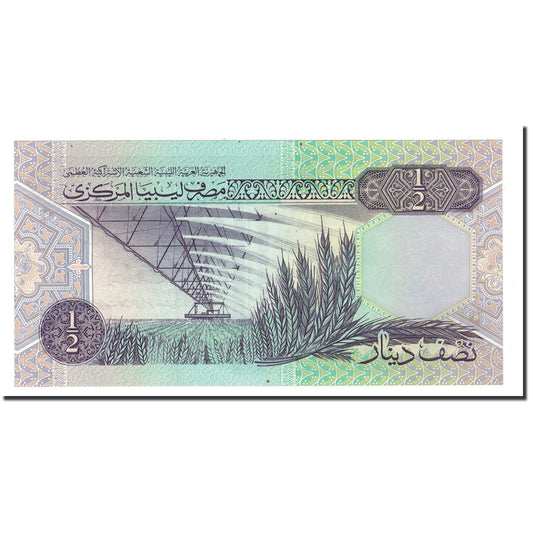 Banknot, 
  
  Libia, 
  
  1/2 dinara