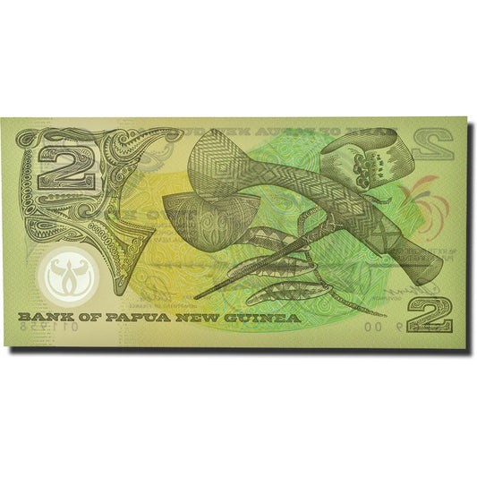 Banknot, 
  
  Papua Nowa Gwinea, 
  
  2 kina