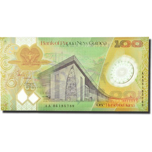 Banknot, 
  
  Papua Nowa Gwinea, 
  
  100 kina