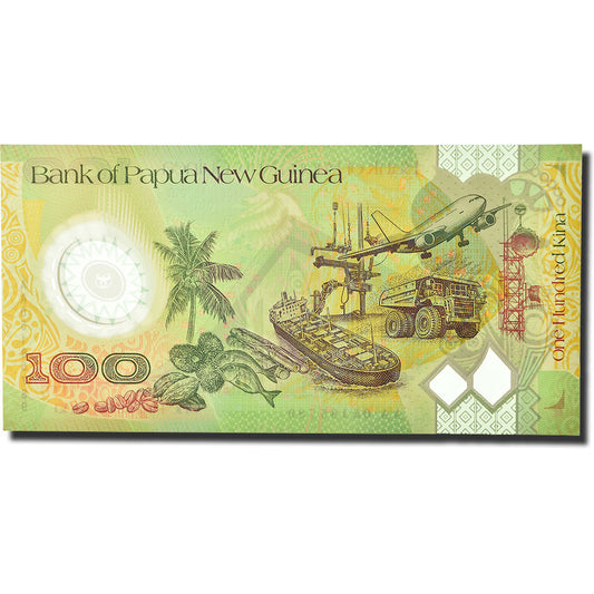Banknot, 
  
  Papua Nowa Gwinea, 
  
  100 kina