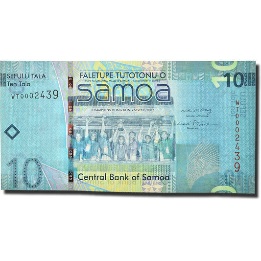 Banknot, 
  
  Samoa Zachodnie, 
  
  10 Tala