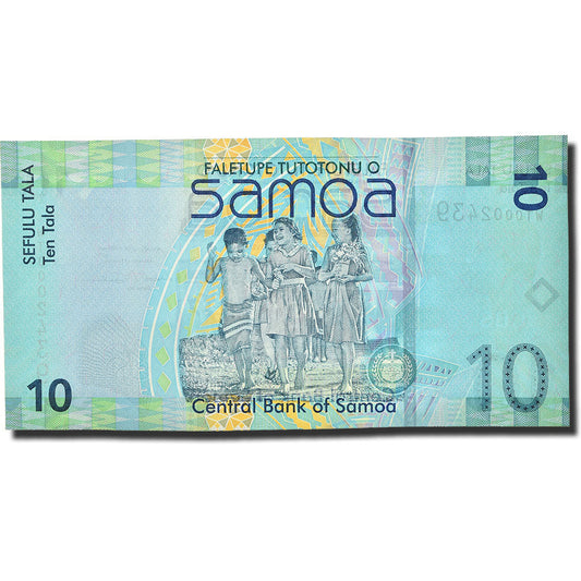 Banknot, 
  
  Samoa Zachodnie, 
  
  10 Tala