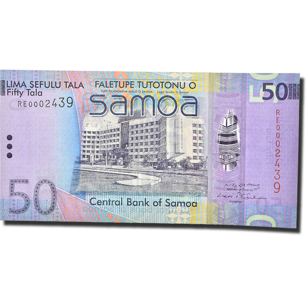 Banknot, 
  
  Samoa Zachodnie, 
  
  50 Tali