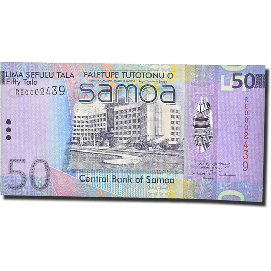 Banknot, 
  
  Samoa Zachodnie, 
  
  50 Tali