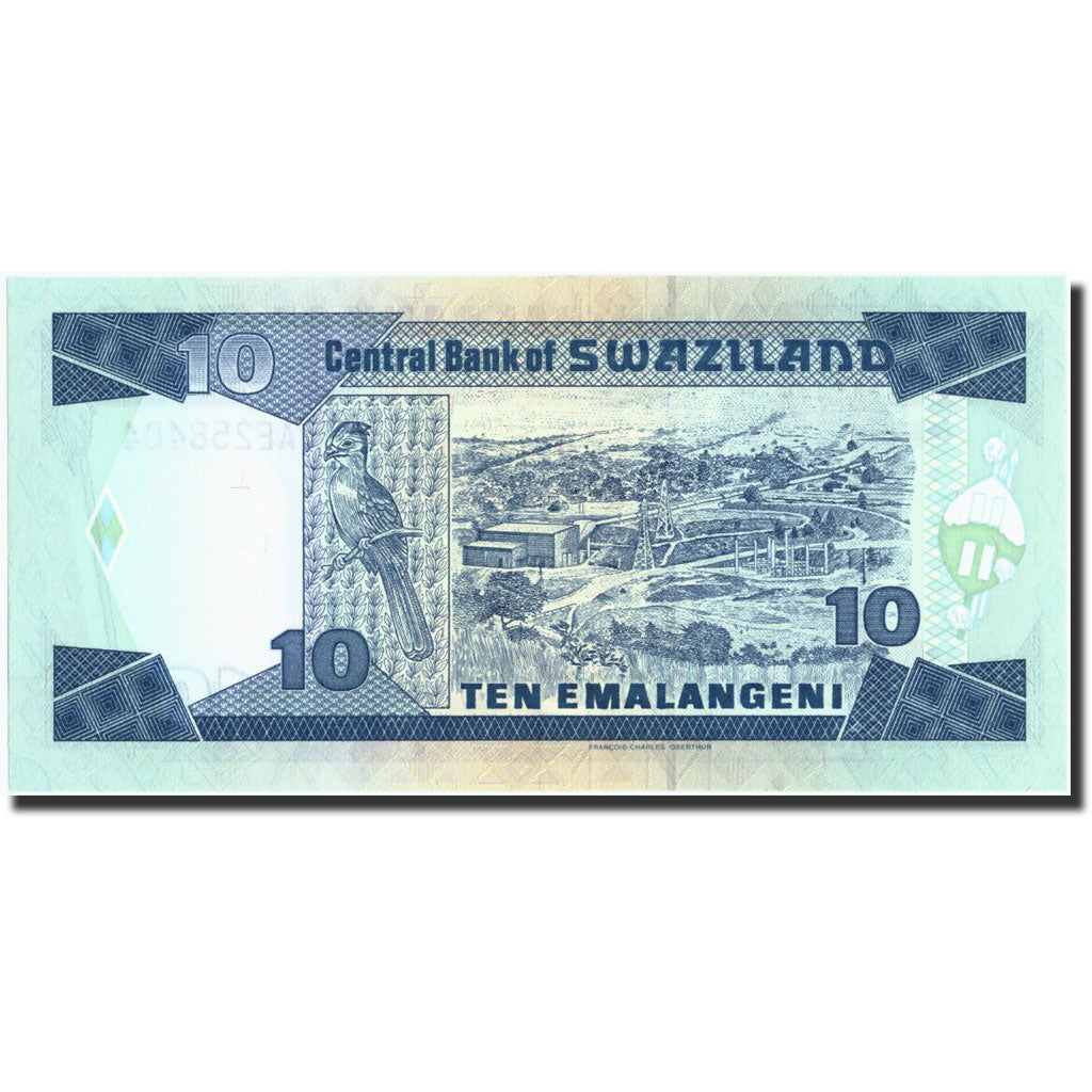 Banknot, 
  
  Suazi, 
  
  10 Emalangeni