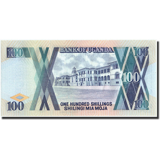 Banknot, 
  
  Uganda, 
  
  100 szylingów